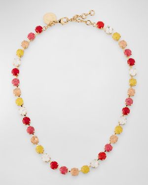 Miki Crystal Goldtone Necklace