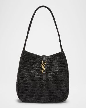 Le 5 A 7 Small Hobo Bag in Raffia