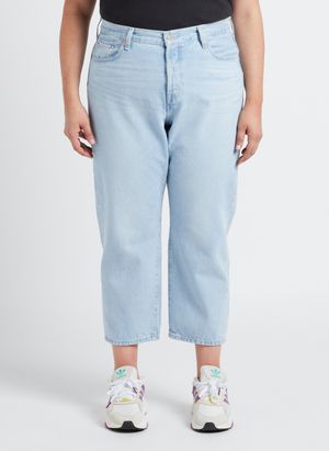 Levi's - Jean droit taille haute en coton - Taille 56 - Jean Délavé