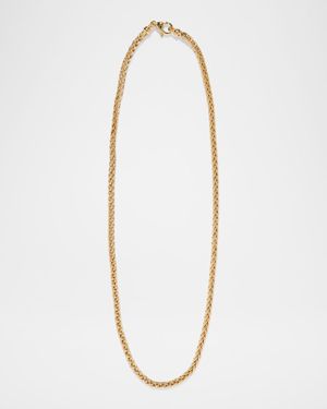 18K Small Woven Chain Necklace