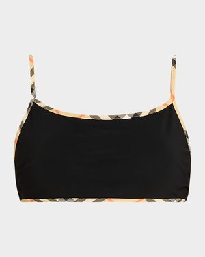 Check-Trim Bikini Top