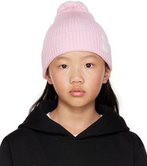 Golden Goose Kids Pink Pom Pom Beanie