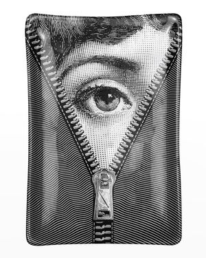 Rectangular Ashtray Tema e Variazioni n401 Zipper Eye