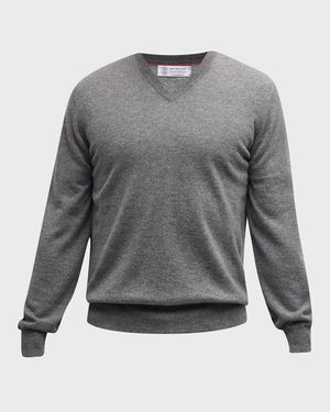 Men's Cashmere V-Neck Sweater