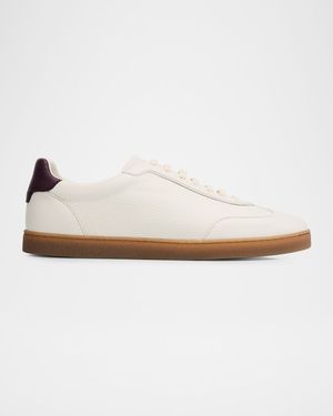 Men's Deerskin Leather T-Toe Sneakers