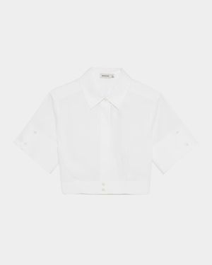 Bernie Pleated Short-Sleeve Shirt