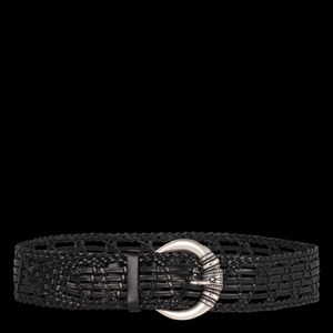 Ba&sh - Ceinture en cuir - Taille 90 - Noir