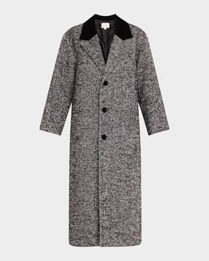 Long Herringbone Coat