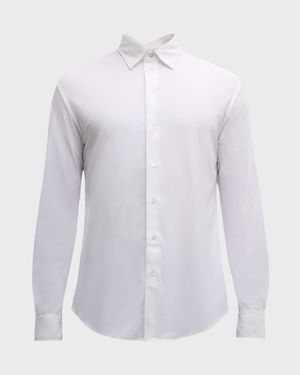 Men's Slim Fit Nylon-Stretch Sport Shirt