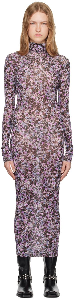 Isabel Marant Robe midi Vanessa mauve