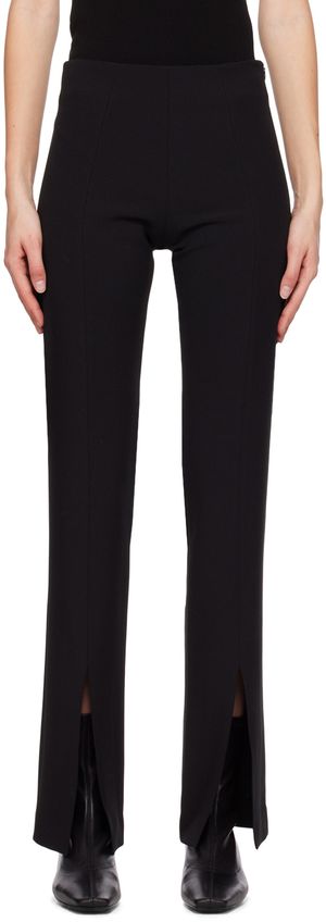 LVIR Black Slit Trousers