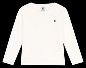Petit Bateau - Tee-shirt col rond en coton - Taille 12A - Blanc