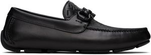 Ferragamo Flâneurs de conduite noirs à ferrure Gancini