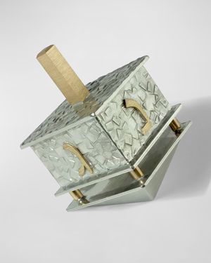 Small Full-Pattern Hanukkah Dreidel by Joy Stember