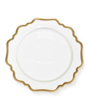 Antiqued White Dessert Plate