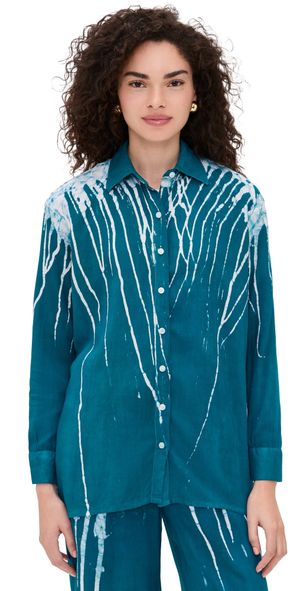 Busayo Ajadi Top Turquoise Aqua M