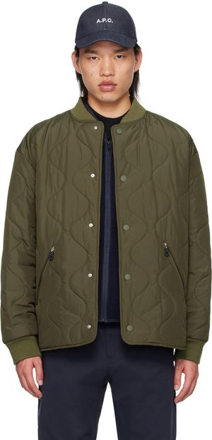 A.P.C. Khaki Florent Bomber Jacket