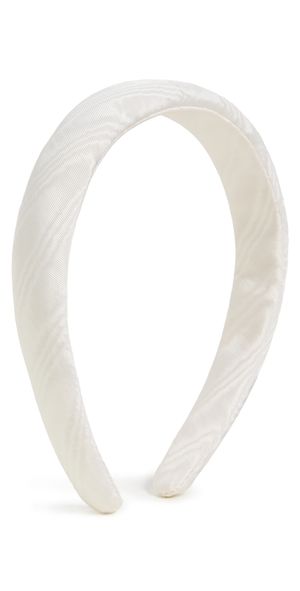 Loeffler Randall Marina Puffy Headband CREAM MOIR One Size