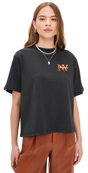 New York or Nowhere Knicks Rafters Relaxed T-Shirt Faded Black M