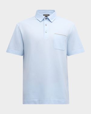 Men's Pure Pique Cotton Polo Shirt