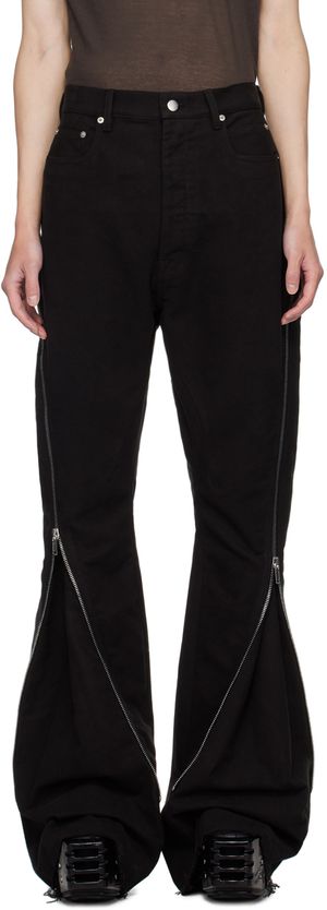 Rick Owens Black Porterville Bolan Banana Jeans