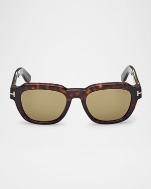 Men's Icon Collection Acetate Square Sunglasses