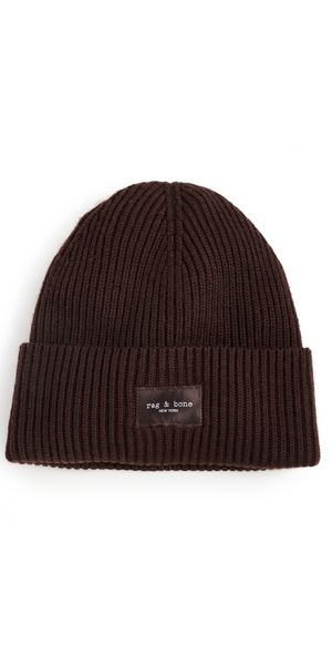 rag & bone Blake Beanie Chocolate Brown 1