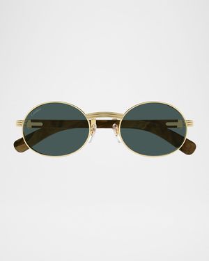 Men's Metal Round Sunglasses