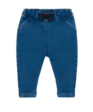 Petit Bateau - Seconde Main - Pantalon bébé bleu - 6 mois - Taille 6M - Bleu