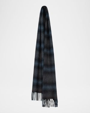 Men's Arran Plaid Cashmere Scarf