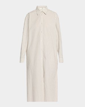 Chihiro Striped Midi Shirtdress