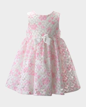 Girl's Blossom Organza Midi Dress, Size 2-10