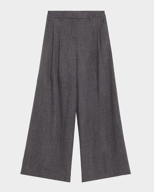 Next Didi Stretch Wool Wide-Leg Trousers