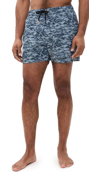 Save The Duck Ademir Onda Swim Shorts Ondine Off White On Blue M