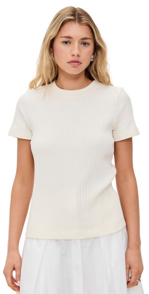 Vince Rib Crew Neck Coastal Blue XXS