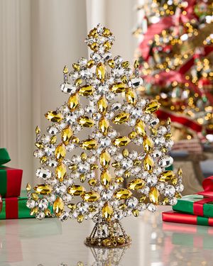 Luxurious Rhinestone Tabletop Christmas Tree