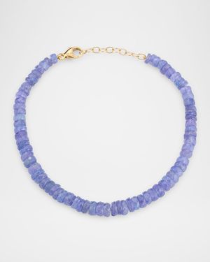 Tanzanite Fancy-Cut Bead Bracelet