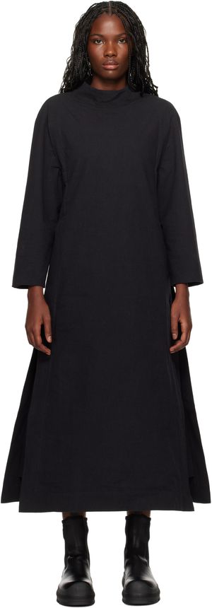 Toogood Black 'The Scuba Diver' Midi Dress