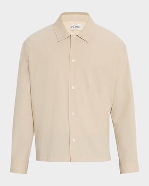 Men's Seersucker Button-Down Shirt