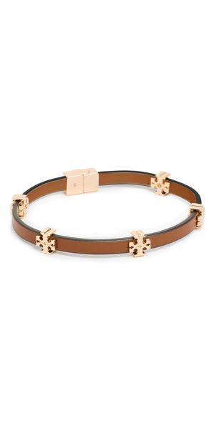 Tory Burch Eleanor Bio Bracelet Tory Gold/Classic Chestnut S/M