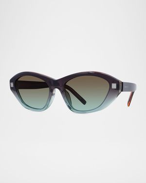 4G Logo Acetate Cat-Eye Sunglasses