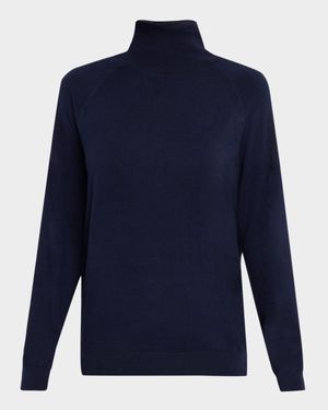 Turtleneck Organic Cotton Knit Sweater
