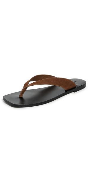 A. EMERY Kinto Sandals Cognac Suede 35