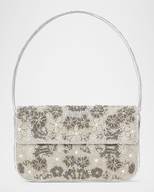 Tommy Beaded Flap Shoulder Bag