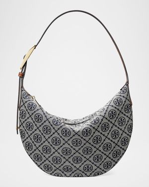 Balloon Small T Monogram Jacquard Shoulder Bag