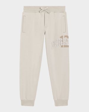 Boy's Logo Embroidered Jog Pants, Size 4-6