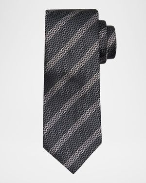 Men's Cross Stitch Stripe Tie