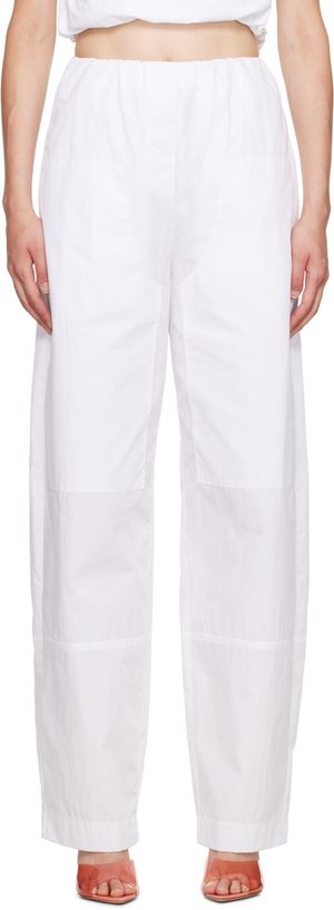 Paris Georgia SSENSE Exclusive White Cocoon Trousers