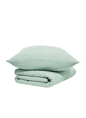 Today Linge De Maison - Couvre lit boutis - Taille 220x240 - Bleu