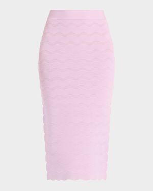 Eloise Wavy Midi Pencil Skirt